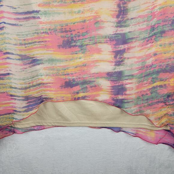 Fairycore Tank Top Overlay Asymmetric Whimsy Boho Pastel Colorful Blouse - Picture 2 of 10